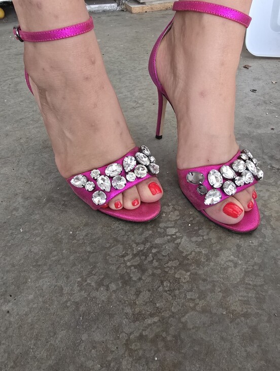 SJP by Sarah Jessica Parker Shoes - SJP by Sarah Jessica Parker Pandemonium Jeweled Ankle Strap High Heel Sandal